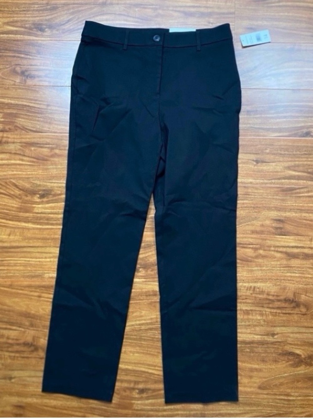 NWT New Rafaella Women's Black High Waist Stretch Straight Pant Size 14 Classic